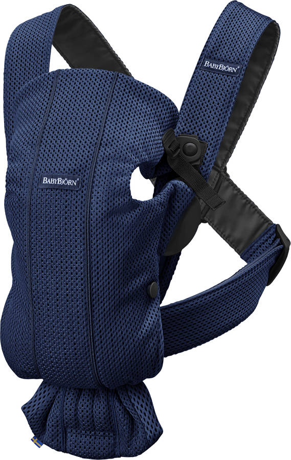 Mochila Porta Bebé BABYBJÖRN Mini &Quot;Malla Azul Oscuro&Quot;