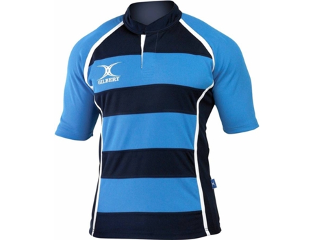 Camiseta de Niños para Rugby GILBERT Maillot Xact Azul (12/13 Años)