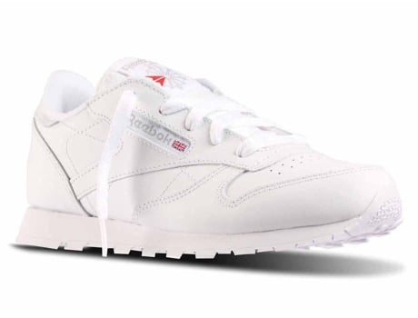 Zapatillas REEBOK Classic Leather Niños (32 - Blanco)