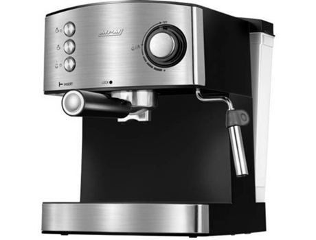 Mpm Mkw06m Cafetera express 20 bares para realizar espresso y cappuccino vaporizador espumar leche calienta tazasacabado acero inoxidable agua 17 desmontable 850w molido manual