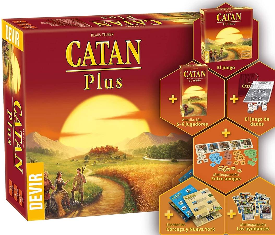 Juego Colectivo DEVIR Catan plus (Edad Mínima: 10)