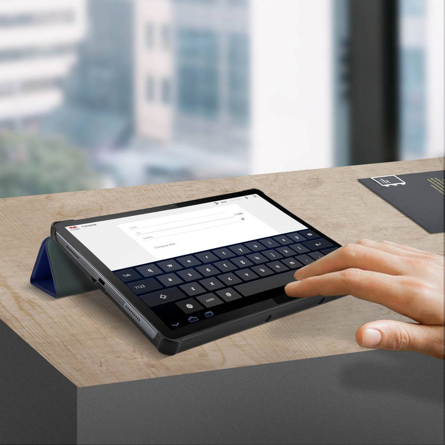 Avizar Funda Lenovo p11 pro soporte teclado diseño elegante azul tablet 11 foliotrifblj706f