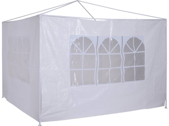 Outsunny 2 Paredes parte laterales carpa 3x3m 3x6m lado parasol de gazebo impermeable con ventanas medidas 293x193cm 010201