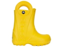 Botas de Agua CROCS Handle Rain Boot Kids Niños (32-33 - Amarillo)