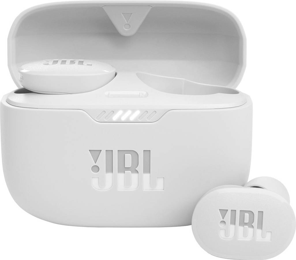 Auriculares Bluetooth True Wireless JBL Tune 130NC (In Ear - Micrófono - Noise Cancelling - Blanco)