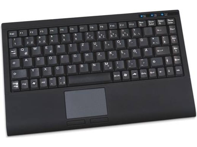 Keysonic Ack540u+ De usb pc office mini recto touchpad qwertz importado alemania teclado