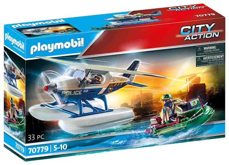 PLAYMOBIL PLAYMOBIL City Action: Policía Hidroavión (Edad Mínima: 5)