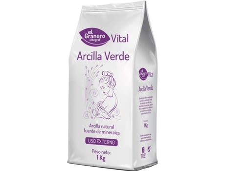 El Granero Arcilla verde 1kg exfoliante corporal integral verde1