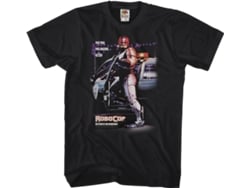 Camiseta Unisexo DEEPSTONE Movie Poster Robocop Negro (XXL)