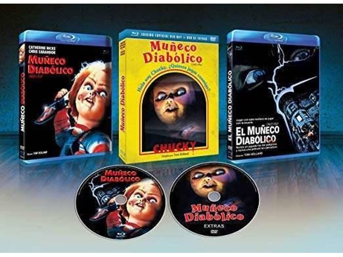 Muñeco Diabolico Bluray bd dvd de extras slip cover 1988 childs