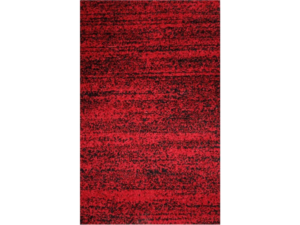 Alfombra Matris Jasp trendy rojo 160x220 polipropileno exclusive maquillaje 140x200 eccox moderna para o habitación y negro