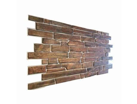 Paneles 3D de PVC para revestimiento de paredes, efecto de piedra,  ladrillos, cerámica, madera realista y