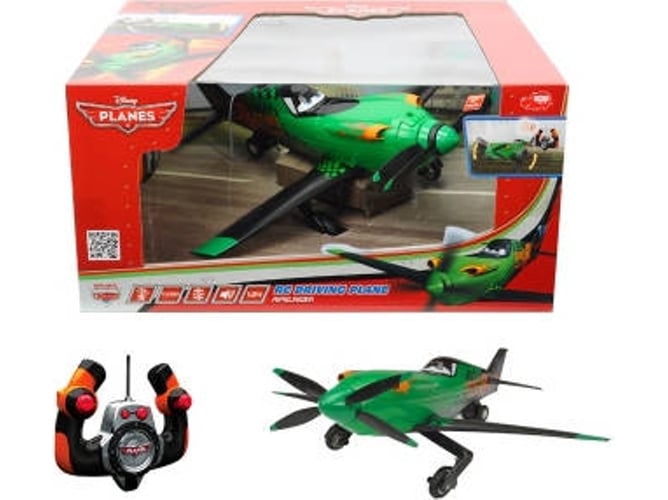 Teledirigido Toys Driving plane ripslinger verde 31cm dickiespielzeug 203089805 rc disney radiocontrol 2 canales diseño