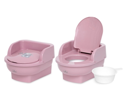 Orinal educativo LORELLI Throne Bear rosa oscuro