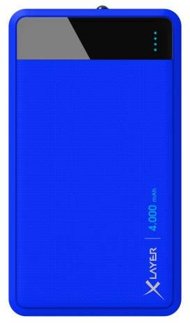 Powerbank XLAYER Colour Line (4000 mAh - USB - MicroUSB - Azul)