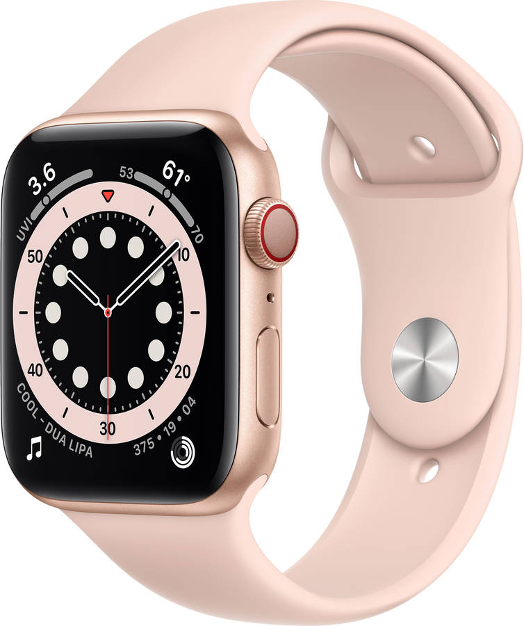 APPLE Watch Series 6 GPS+Cellular 44mm Aluminio oro rosa