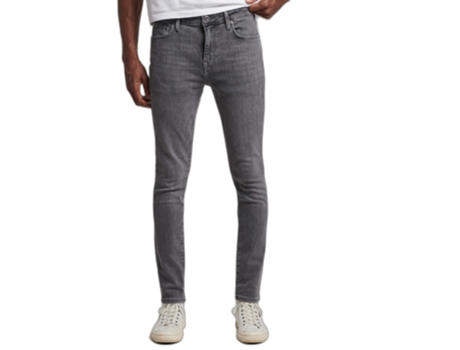 Pantalones Vaqueros para Hombre SUPERDRY (32x34 - Algodón - Gris)