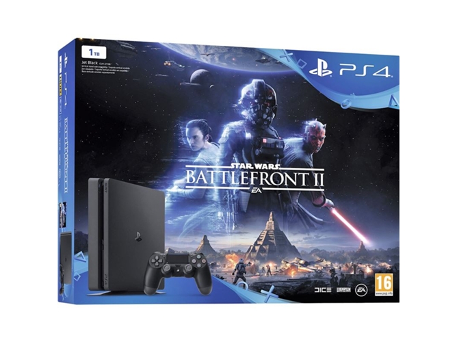 Consola PS4 Slim + Star Wars Battlefront II (1 TB)