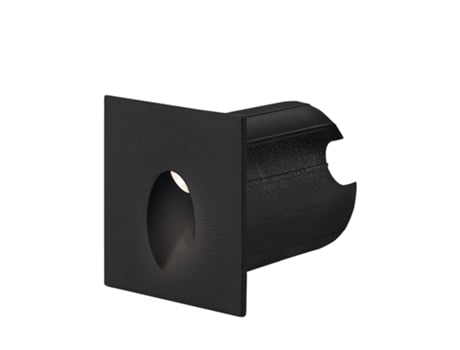 Mini Spot LED Wall Vector D Square Black 2W 3000K IP65 BRAYTRON