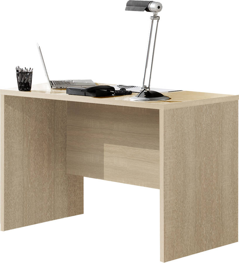 Buyqualia Escritorio Mesa oficina despacho roble largo 120 cm venprodin austin beis 75x120x60