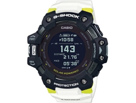 Reloj Digital CASIO G-Shock G-Squad Smart Hombre (Acero y Resina - Blanco)