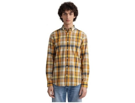 Camisa de Hombre GANT Indian Madras Bd Amarillo (xxL)