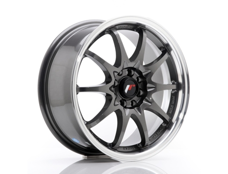 Llanta Japan Racing Jr5 16X7 Et 30 4X100 4X108 Cb 73,1 Gun Metal