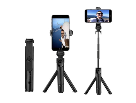 Telescópico Selfie Stick Bluetooth Trípode Monopod Phone Holder Compatible con iPhone Samsung