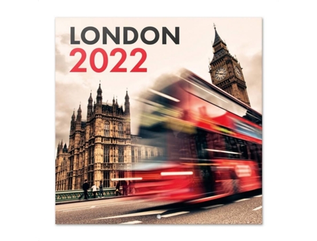 Calendario Erik Editores 2022 30x30 londres pared│ mensual producto con licencia