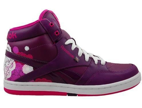 Zapatillas REEBOK Courtee Mid Intl TY Niños (36.5 - Rosa y Morado y Blanco)