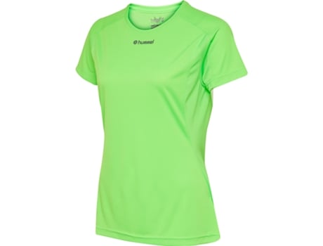 Camiseta de Mujer HUMMEL Runner Tam Verde (S)