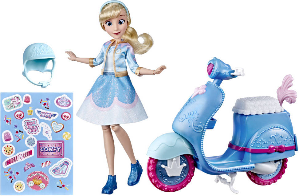 Disney Princess Cenicienta y scooter muñeca cinderellas sweet comfy squad edad 5