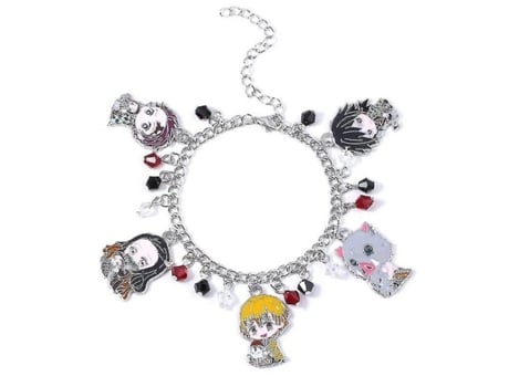 Pulseras de joyería de anime para mujeres Demon Slayer/My Hero