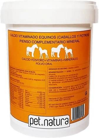 Complemento Alimenticio de Caballos PETNATURA Calcio Vitaminado Equinos (1000g)