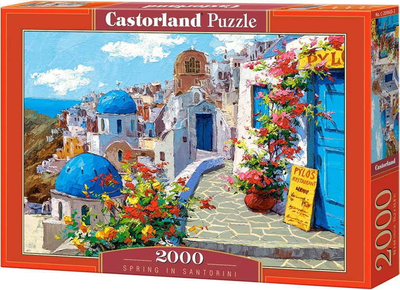 Castorland Spring Santorini 2000 pcs puzzle rompecabezas arte niños y adultos 9 años