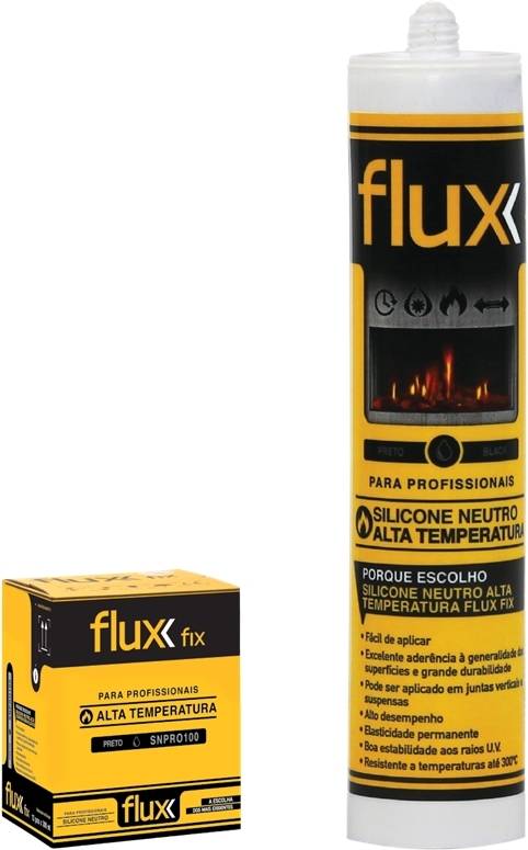 Silicona FLUX Alta Temperatura Negro