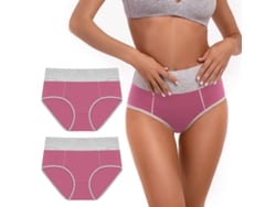 Bragas de Mujer FPSP Cintura Alta Cobertura Total La Espalda Ropa Algodón (M)