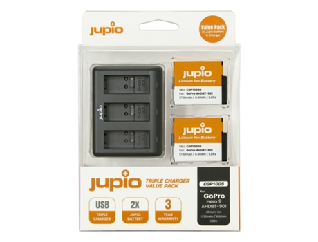 Cargador Jupio para 3 + 2 Bateria Gopro Hero 9