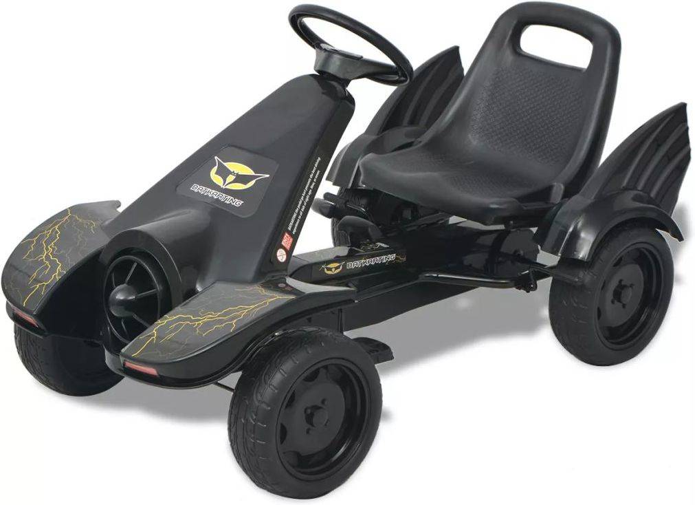 Kart VIDAXL con Pedales y Asiento Ajustable (Negro - Edad Mínima: 3 Años)