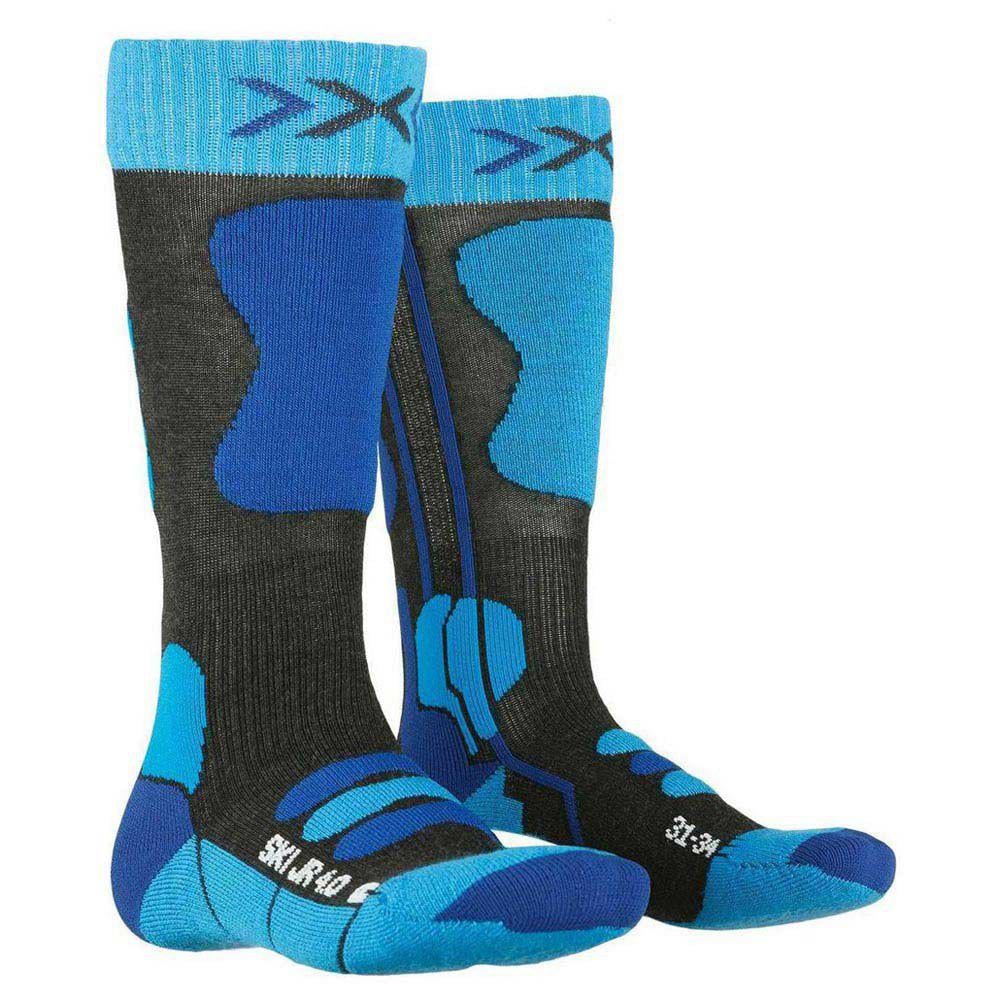 Calcetines para Hombre X-SOCKS Ski 4.0 Gris para Esquí (EU 24 - 26)