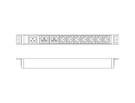 Digitus Power Distribution Unit Rack Corriente alterna incorporada 230 V 3600 VA 1 fase Entrada de entrada IEC