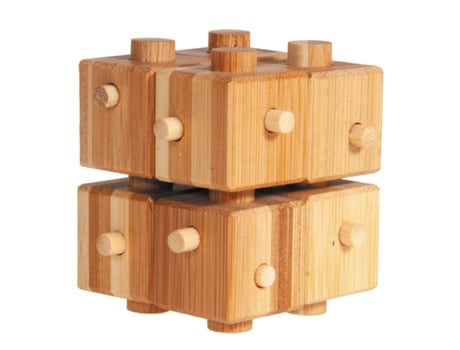 Puzzle FRIDOLIN (Madera - Marrón - 9 x 8.5 x 9 cm)