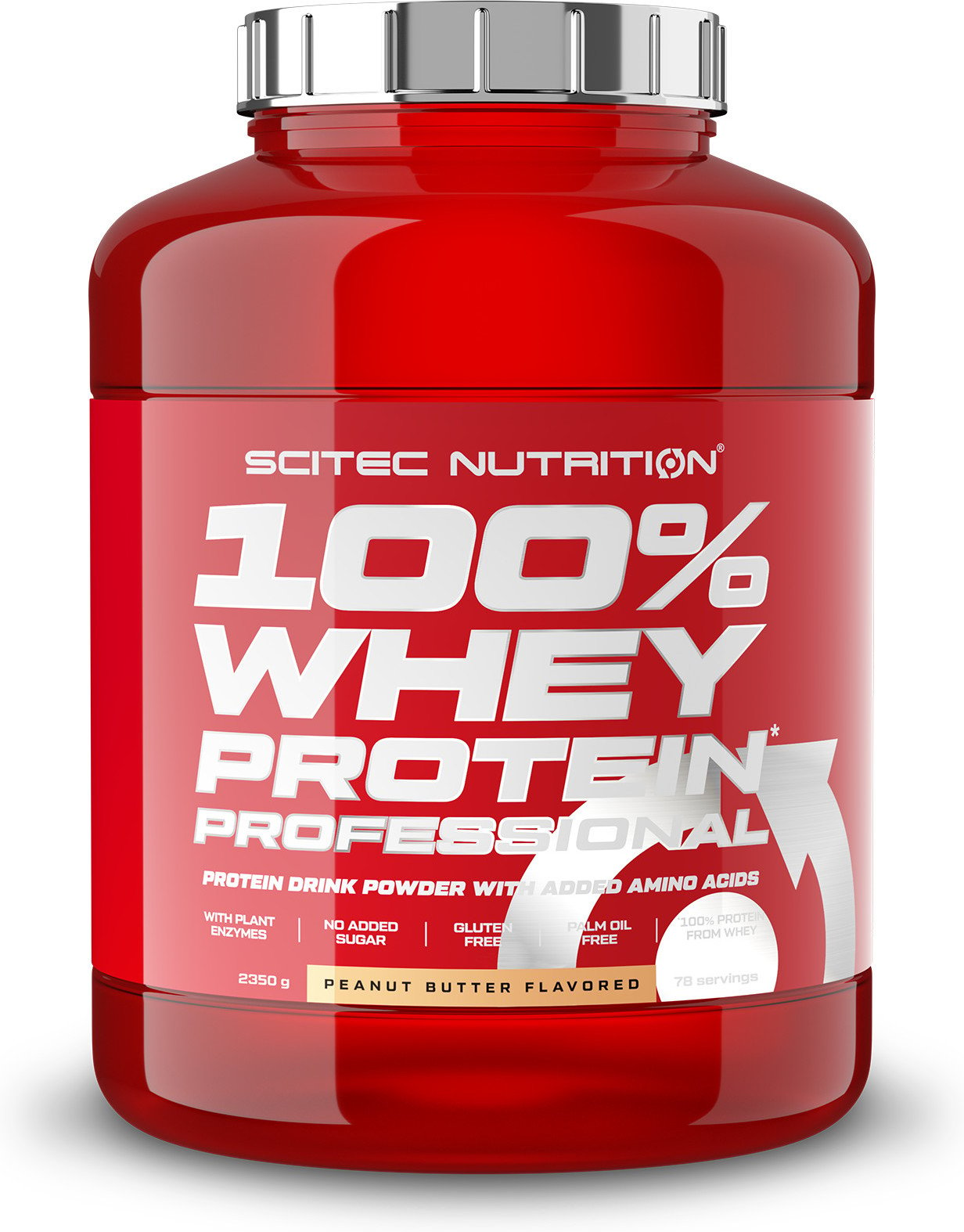 Scitec Nutrition 100 whey protein professional con clave y enzimas digestivas adicionales sin gluten 2.35 kg mejorada ni