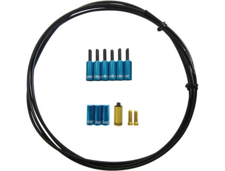 Kit de Cables de Freno JAGWIRE Universal Pro Housing Seal Kit-4,0,5 cm BraiDed Shift-Blue (Azul - 4,5 mm)