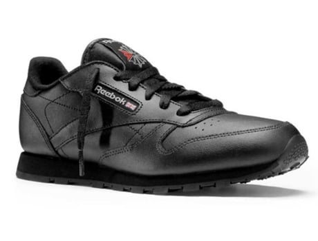 Zapatillas REEBOK Classic Leather Niños (34.5 - Negro)