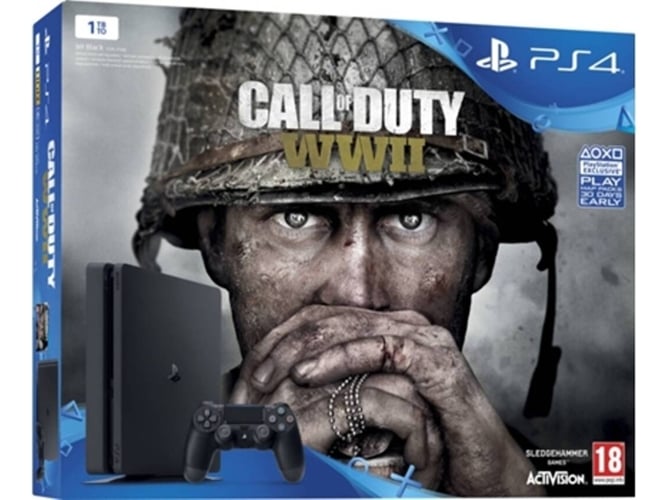 CONS. PS4 1TB BLACK + CALL OF DUTY WWII