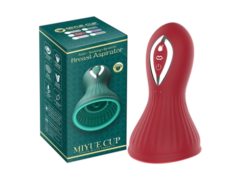 Vibrador a prueba de agua IPX7 con 7 modos de succión y 7 de vibración para mujeres (rojo) VEANXIN