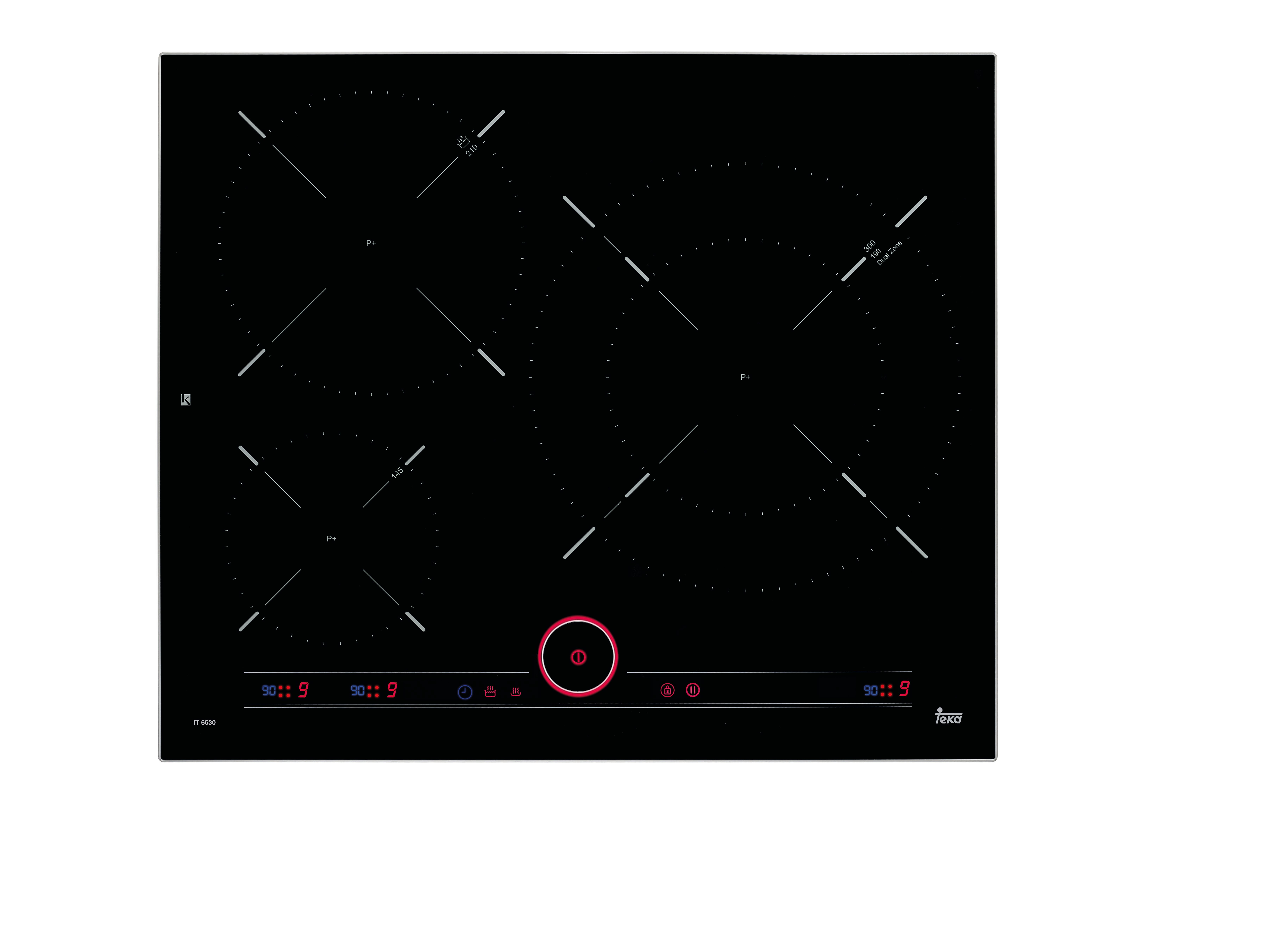 Placa de Inducción TEKA IT 6350 (Eléctrica - 60.5 cm - Negro)