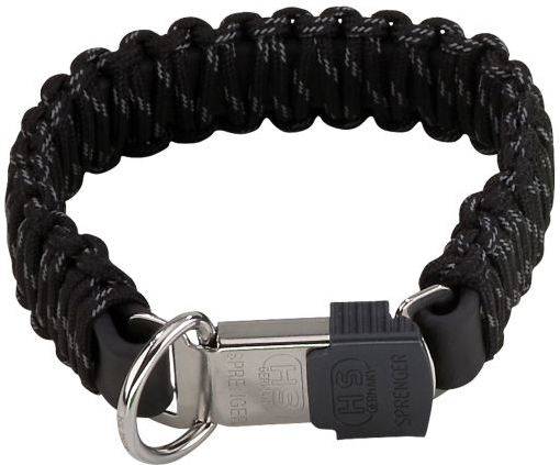 Hs Sprenger Collar paracaidista negro cierre lock perros paraquedista 45