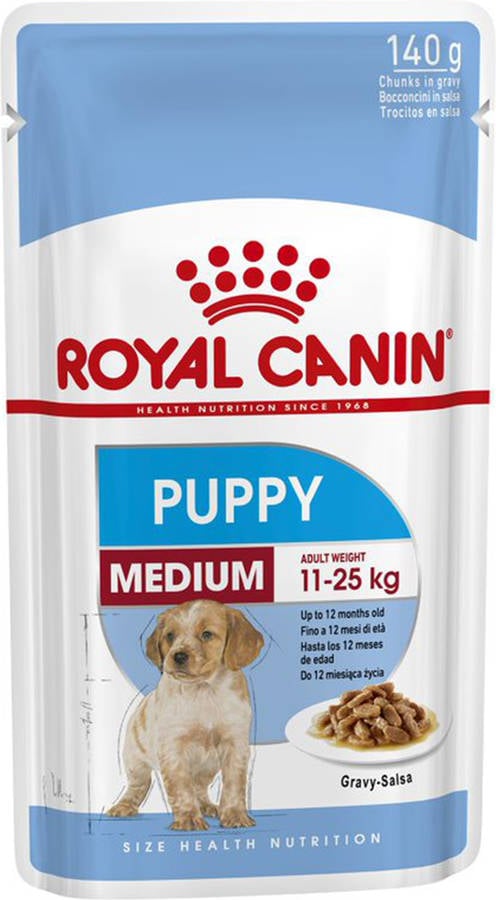 Pienso para Perros ROYAL CANIN (140g - Razas Medianas - Cachorros)